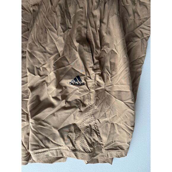 Adidas vented shorts tan and black M EUC Unisex - Picture 5 of 8